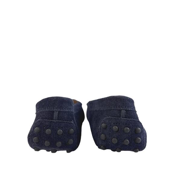 Tod's Gommino Women's Blue Suede Low Top Slip On Flats Loafers Shoes Size US 6 - Picture 3 of 8